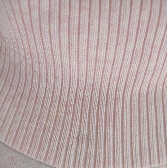 Verve Ami Size 1X Light Pink Knit Pullover Sweater - Picture 6 of 8